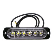 Stroboskopická obrysová lampa 6xLED 12V 24V BIELE REVERZ Stroboskopická obrysová lampa 6xLED 12V 24V BIELE REVERZ