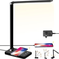 VÝKONNÁ LED NOČNÁ STOLNÁ LAMPA 10W 600lm S BEZDRÔTOVOU/USB NABÍJAČKOU VÝKONNÁ LED NOČNÁ STOLNÁ LAMPA 10W 600lm S BEZDRÔTOVOU/USB NABÍJAČKOU
