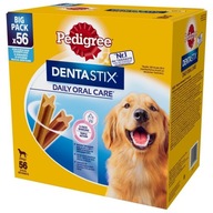 PEDIGREE DentaStix zubné pochúťky pre psov veľkých plemien 56-balenie 8x270g PEDIGREE DentaStix zubné pochúťky pre psov veľkých plemien 56-balenie 8x270g