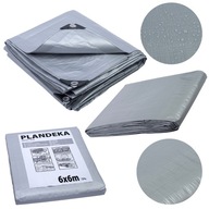 Pevná plachta 5X5 m Hrubá 120g Vystužená strieborná Pevná plachta 5X5 m Hrubá 120g Vystužená strieborná