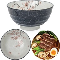 Biela a čierna keramická miska na polievku Udon Noodles Javorový list 17c Biela a čierna keramická miska na polievku Udon Noodles Javorový list 17c