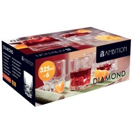 64682 Sada 6 ks diamantových nízkych pohárov 325 ml AMBITION 64682 Sada 6 ks diamantových nízkych pohárov 325 ml AMBITION