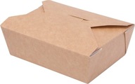 EKO hnedo-biela papierová krabička OBEDOVÝ BOX 11x9x5cm 500ml - 50 ks. EKO hnedo-biela papierová krabička OBEDOVÝ BOX 11x9x5cm 500ml - 50 ks.