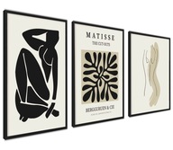 Sada plagátov 40x50cm Abstract Matisse Beige