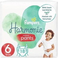 Pampers Harmonie Plienkové nohavičky 6 15+ kg 18 ks.