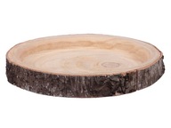 Podnos, tanier, drevo, 28 cm, dekorácia, sušený, drevený podstavec
