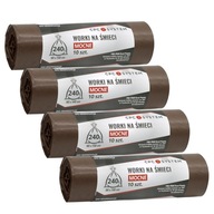 Vrecia na odpadky Bio odpad v zozname LDPE Grass 240L 4x10pcs Pasné silné silné Vrecia na odpadky Bio odpad v zozname LDPE Grass 240L 4x10pcs Pasné silné silné