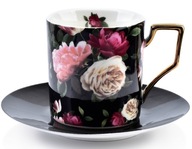 ŠÁLKA A OMÁČKA 250, ČIERNY PORCELÁN, KVET ŠÁLKA A OMÁČKA 250, ČIERNY PORCELÁN, KVET