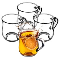 4x POHÁRE NA KÁVU ČAJ 320ml POHÁRE NA NÁPOJE S RÚČKAMI 4x POHÁRE NA KÁVU ČAJ 320ml POHÁRE NA NÁPOJE S RÚČKAMI