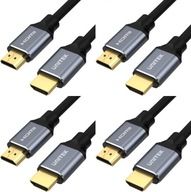 Unitek C140W HDMI 2.1 8K kábel 5m čierny x4