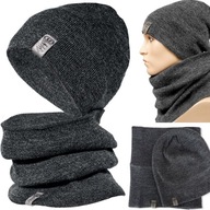 teplý PÁNSKY SET ČIAPKA + SUKŇA zimný šál set POĽSKÝ PRODUKT