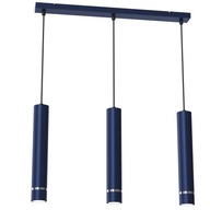 STROPNÝ PÁS LAMPY KOVOVÉ TRÚBY GU10 NÁMORNÍCKA MODRÁ