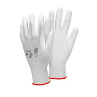 4 x montážne rukavice biele, veľkosť 7 / S