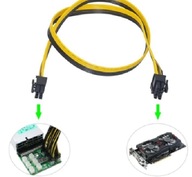 PCI-E GPU 6pin samec na 6+2pin Riser samec kábel PCI-E GPU 6pin samec na 6+2pin Riser samec kábel