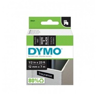 Dymo D1 páska 12 mm x 7 m biela na čiernom podklade Dymo D1 páska 12 mm x 7 m biela na čiernom podklade