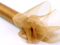 Organza Organza GOLD GLITTER Vianočný behúň na stôl Communion Krst 9m 36cm Organza Organza GOLD GLITTER Vianočný behúň na stôl Communion Krst 9m 36cm
