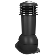 Vetrací komín, 125mm T-profil, plechová škridla Vetrací komín, 125mm T-profil, plechová škridla