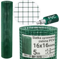 Zvárané pletivo + PVC zelené 16x16x1,2 V1,5m 5m