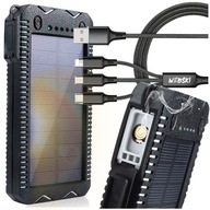 TURISTICKÁ POWERBANK 20000mAh 2XUSB SOLAR baterka + KÁBEL 3V1 TURISTICKÁ POWERBANK 20000mAh 2XUSB SOLAR baterka + KÁBEL 3V1