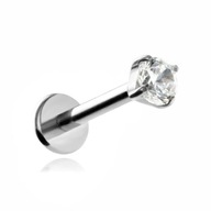 Titanium Labret náušnice so zirkónom do ucha 1,2/10/3 Titanium Labret náušnice so zirkónom do ucha 1,2/10/3