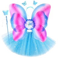 Kostým motýľa Prevlek víly s krídelkami motýľa