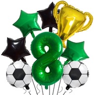 Dekoratívna súprava balónov 8 narodeninových futbalových hráčov Sada 8 balónov Dekoratívna súprava balónov 8 narodeninových futbalových hráčov Sada 8 balónov
