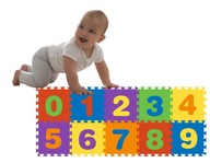 Penová podložka pre deti Education Puzzle Numbers 10 dielikov