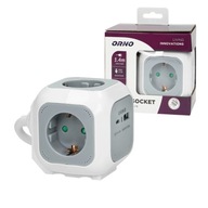 Odizolovací predlžovací kábel, rozbočovač, 1,4 m, 4 zásuvky Odizolovací predlžovací kábel, rozbočovač, 1,4 m, 4 zásuvky