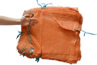 RAŠELOVÉ VRECKÁ 15kg 42x60cm NA ZEMIAKY A CIBUĽU DREVO / POMARANČ - SO SLUČKOU RAŠELOVÉ VRECKÁ 15kg 42x60cm NA ZEMIAKY A CIBUĽU DREVO / POMARANČ - SO SLUČKOU