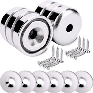 NEODYMOVÝ PRSTEŇOVÝ MAGNET 16x5 mm + podložka, otvor pre skrutku, 6 ks. NEODYMOVÝ PRSTEŇOVÝ MAGNET 16x5 mm + podložka, otvor pre skrutku, 6 ks.