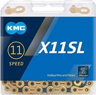 Reťaz KMC X11 SL Ti-N zlatá/čierna 11 rýchlostná 118 článkov Reťaz KMC X11 SL Ti-N zlatá/čierna 11 rýchlostná 118 článkov