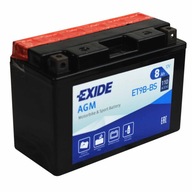 EXIDE ET9B-BS / YT9B-4 12V 8Ah 110A L+ EXIDE ET9B-BS / YT9B-4 12V 8Ah 110A L+