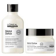 Sada šampónu a masky Loreal Metal Detox pre farbené vlasy