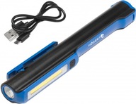 HOGERT NABÍJAČNÁ FARÁĽKA DIELENSKÁ KONTROLNÁ LAMPA LED 160lm USB HOGERT NABÍJAČNÁ FARÁĽKA DIELENSKÁ KONTROLNÁ LAMPA LED 160lm USB