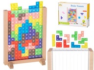 Drevená stojaca puzzle hra tetris