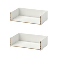 2 ks BESTA Rám zásuvky - biela 60x15x40 cm 2 ks BESTA Rám zásuvky - biela 60x15x40 cm