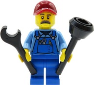 Inštalatér / Kutil - figúrka vyrobená z LEGO dielov Inštalatér / Kutil - figúrka vyrobená z LEGO dielov