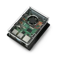 Kryt pre Raspberry Pi 4B box V2 na DIN lištu Kryt pre Raspberry Pi 4B box V2 na DIN lištu