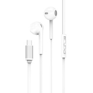 Biele káblové slúchadlá do uší USB TYPE-C Biele káblové slúchadlá do uší USB TYPE-C