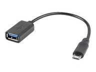 LANBERG micro USB adaptér M USB-A F 2.0 0,15m OTG