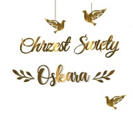 BANNER GARLAND KRST dekorácie KRST + MENO BANNER GARLAND KRST dekorácie KRST + MENO