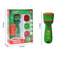 Baterka - Projektor - Vianoce - Santa Claus - Zelená Baterka - Projektor - Vianoce - Santa Claus - Zelená