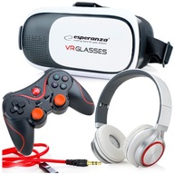 OKULIARE VR SO SLÚCHADLAMI + DIAĽKOVÉ OVLÁDANIE BLUETOOTH OKULIARE VR SO SLÚCHADLAMI + DIAĽKOVÉ OVLÁDANIE BLUETOOTH
