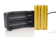 2xBATTÉRIA 18650 BATÉRIA Li-ion CELL + Nabíjačka 2xBATTÉRIA 18650 BATÉRIA Li-ion CELL + Nabíjačka