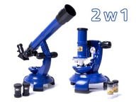 Ďalekohľad, vzdelávací mikroskop pre deti 2v1