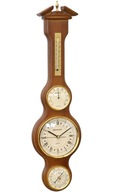 Barometer Teplomer Hygrometer Hodiny Brenner 16x61cm