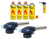 PLYNOVÝ HORÁK x2 teplovzdušná pištoľ LUTLAMP kartuša + plyn x4 PLYNOVÝ HORÁK x2 teplovzdušná pištoľ LUTLAMP kartuša + plyn x4
