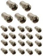 20x zástrčkový konektor F Krimpovací RG6 šesťhranný kužeľ 20x zástrčkový konektor F Krimpovací RG6 šesťhranný kužeľ