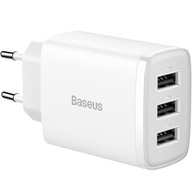 Baseus 3x USB-A rýchla nabíjačka, 17 W Baseus 3x USB-A rýchla nabíjačka, 17 W