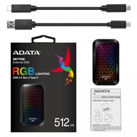 Externý disk Adata SSD SE770 512GB USB 3.2 RGB